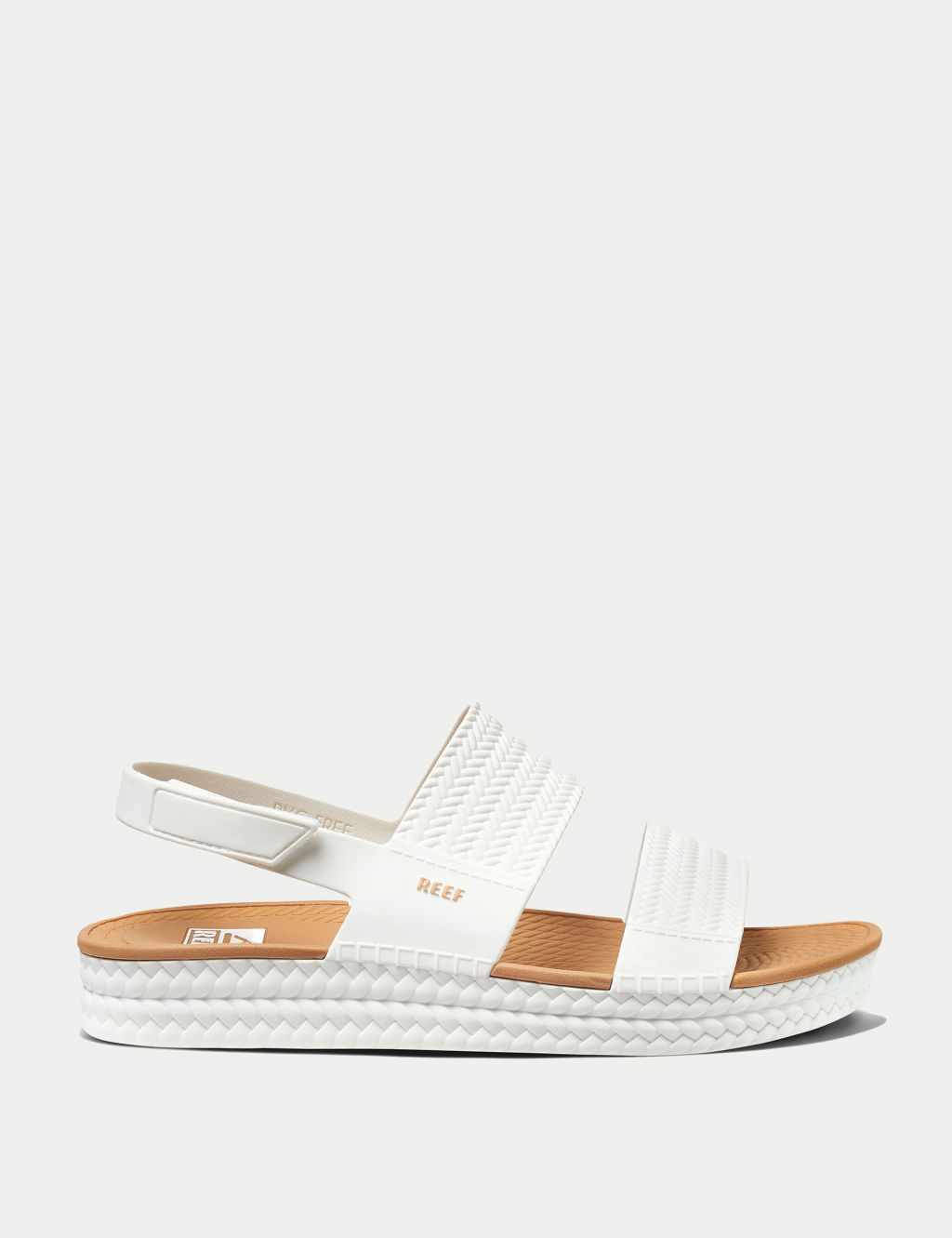 REEF Water Vista Flatform Sandals - 9 - White, White