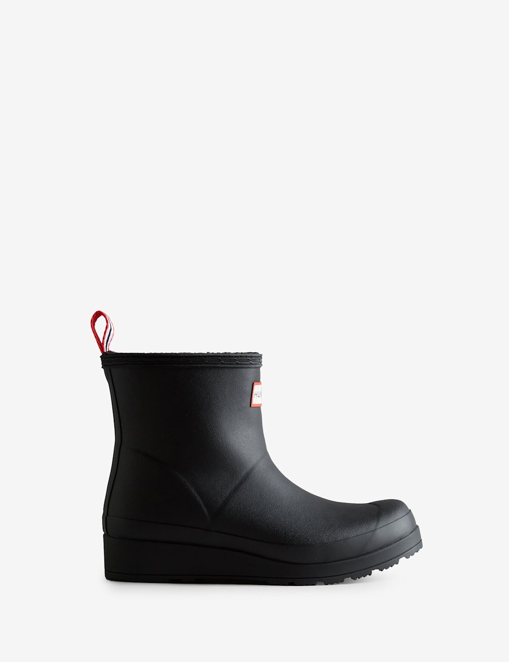 Hunter Play Shearling Insulated Short Wellington Boots - 5 - Black, Black