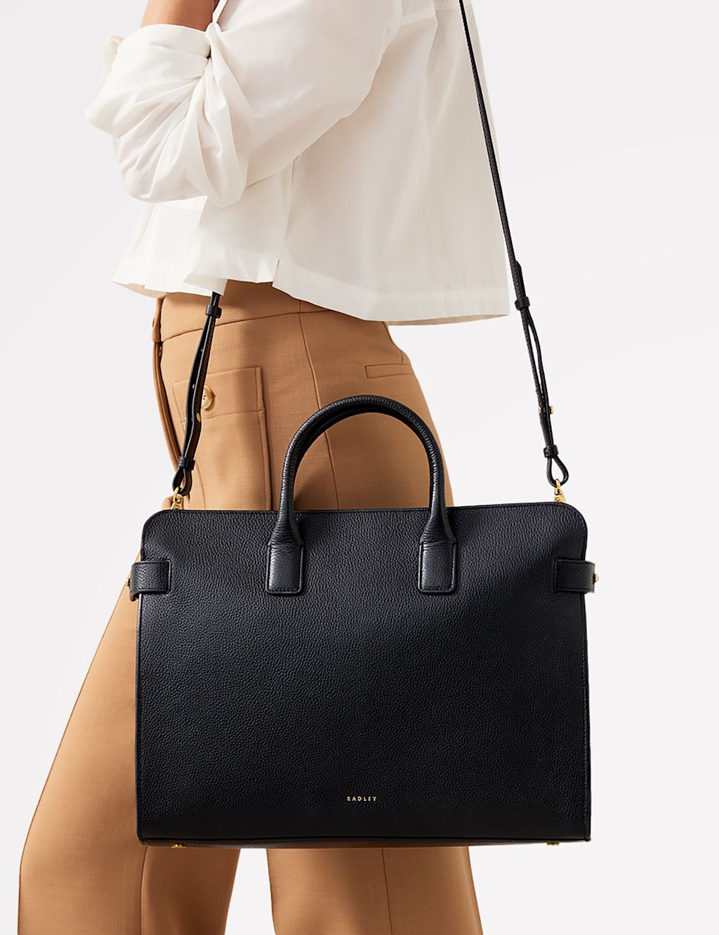 Radley The Rathbone Leather Grab Bag - 1SIZE - Black, Black