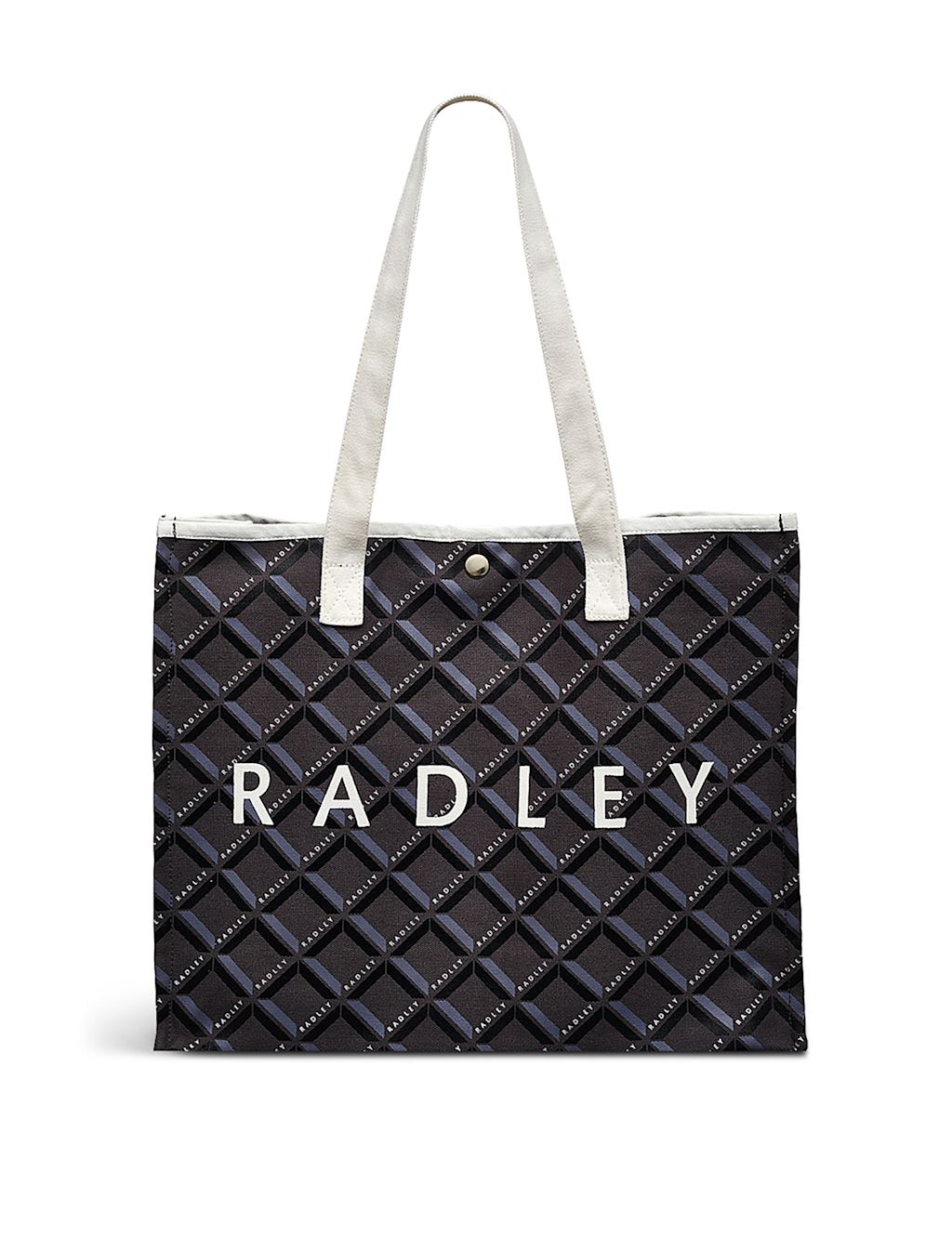 Radley Canvas Geometric Tote Bag - 1SIZE - Black Mix, Black Mix