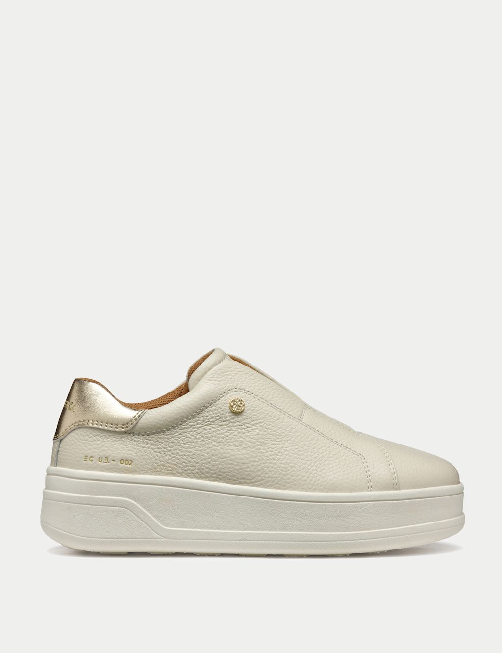 Geox Leather Trainers - 4 - Pale Pink, Pale Pink