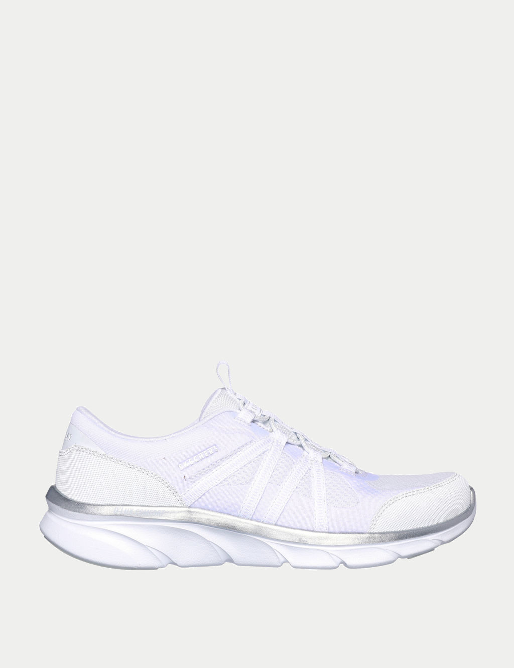 Skechers D'Lux Comfort Surreal Slip On Trainers - 3 - White, White