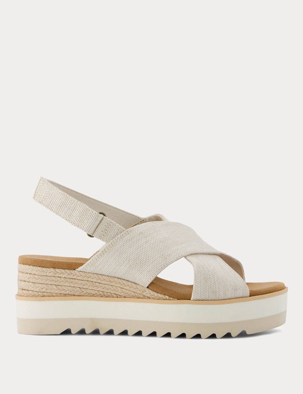 TOMS Wedge Sandals - 8 - Natural, Natural