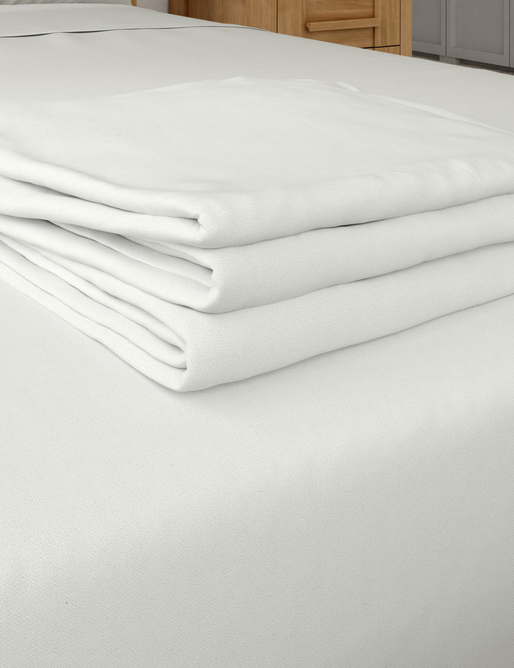 Bamboo Cotton Blend Sateen Flat Sheet 3 of 4