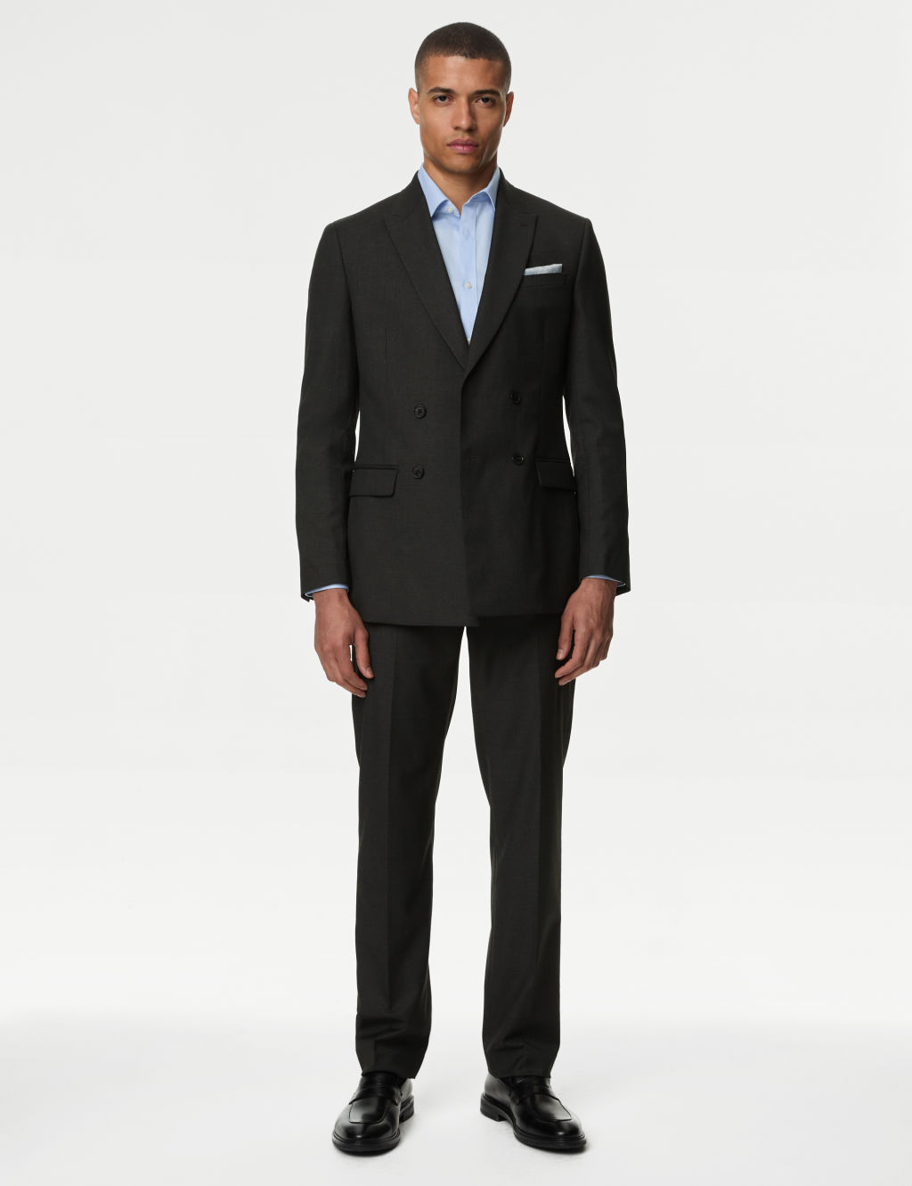 Slim Fit Double Breasted Suit