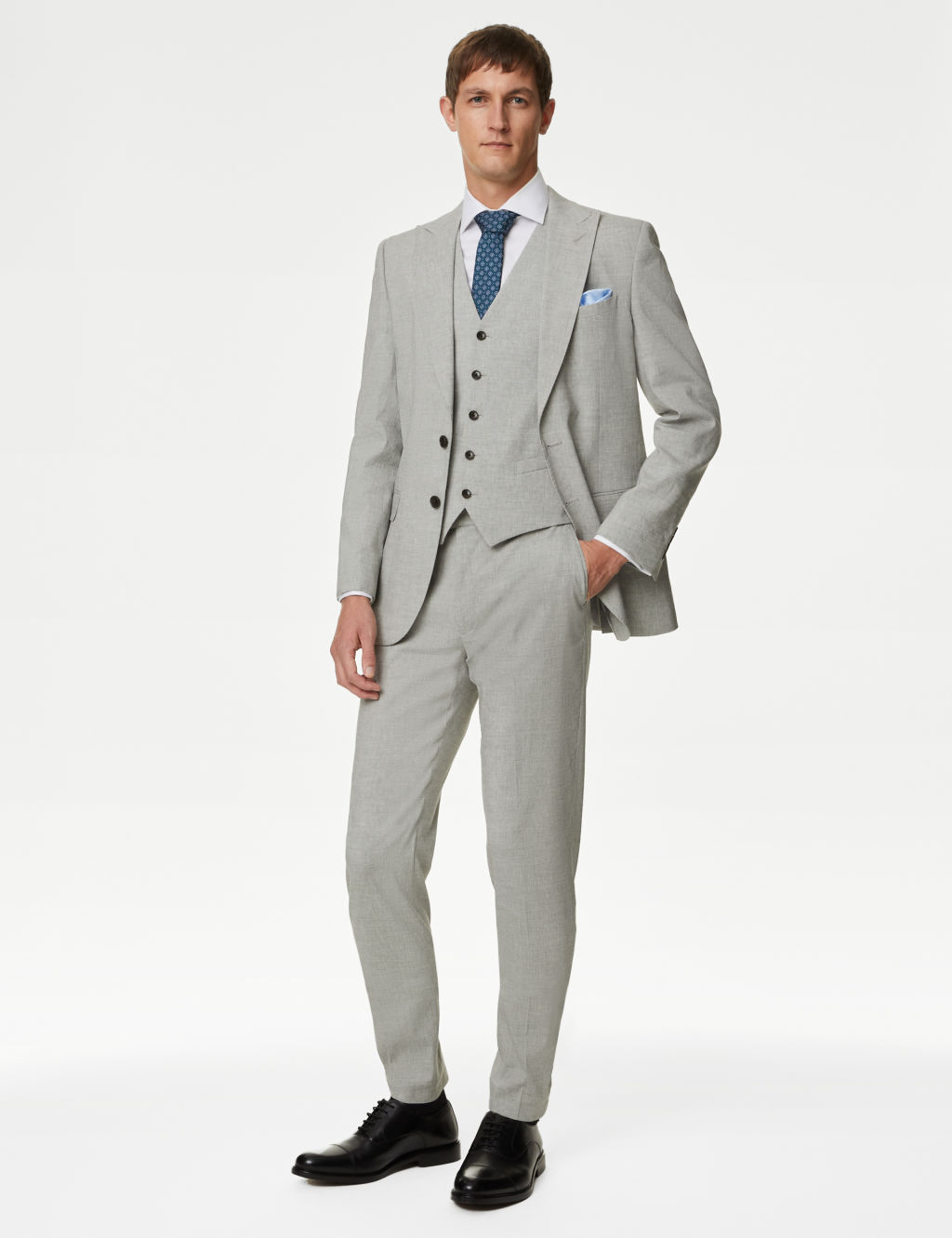 Tailored Fit Italian Linen Miracle™ Suit