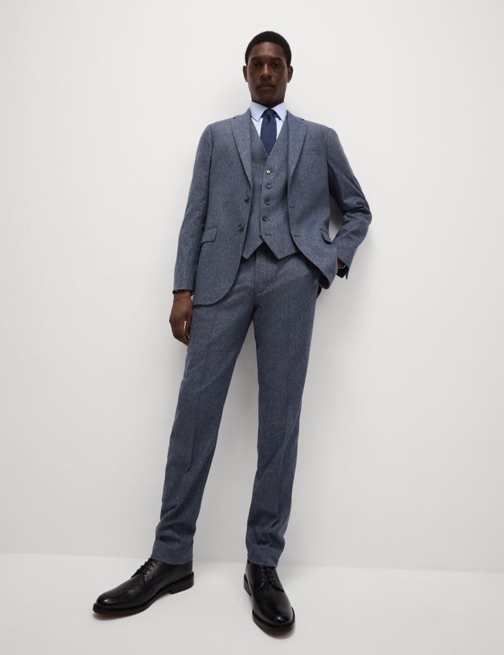 Tailored Fit Wool Rich Donegal Suit