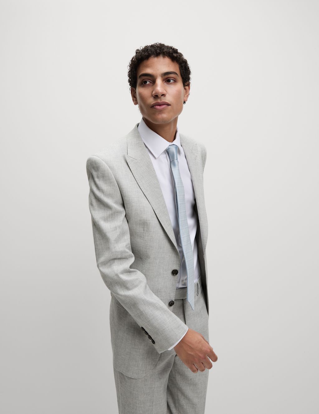 Tailored Fit Italian Linen Miracle™ Suit