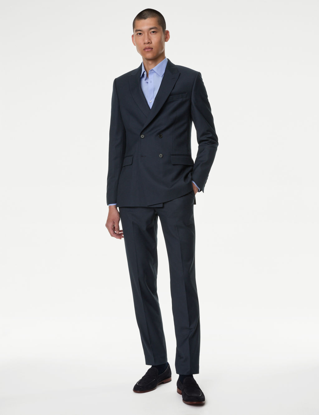 Slim Fit Double Breasted Suit 3 of 5