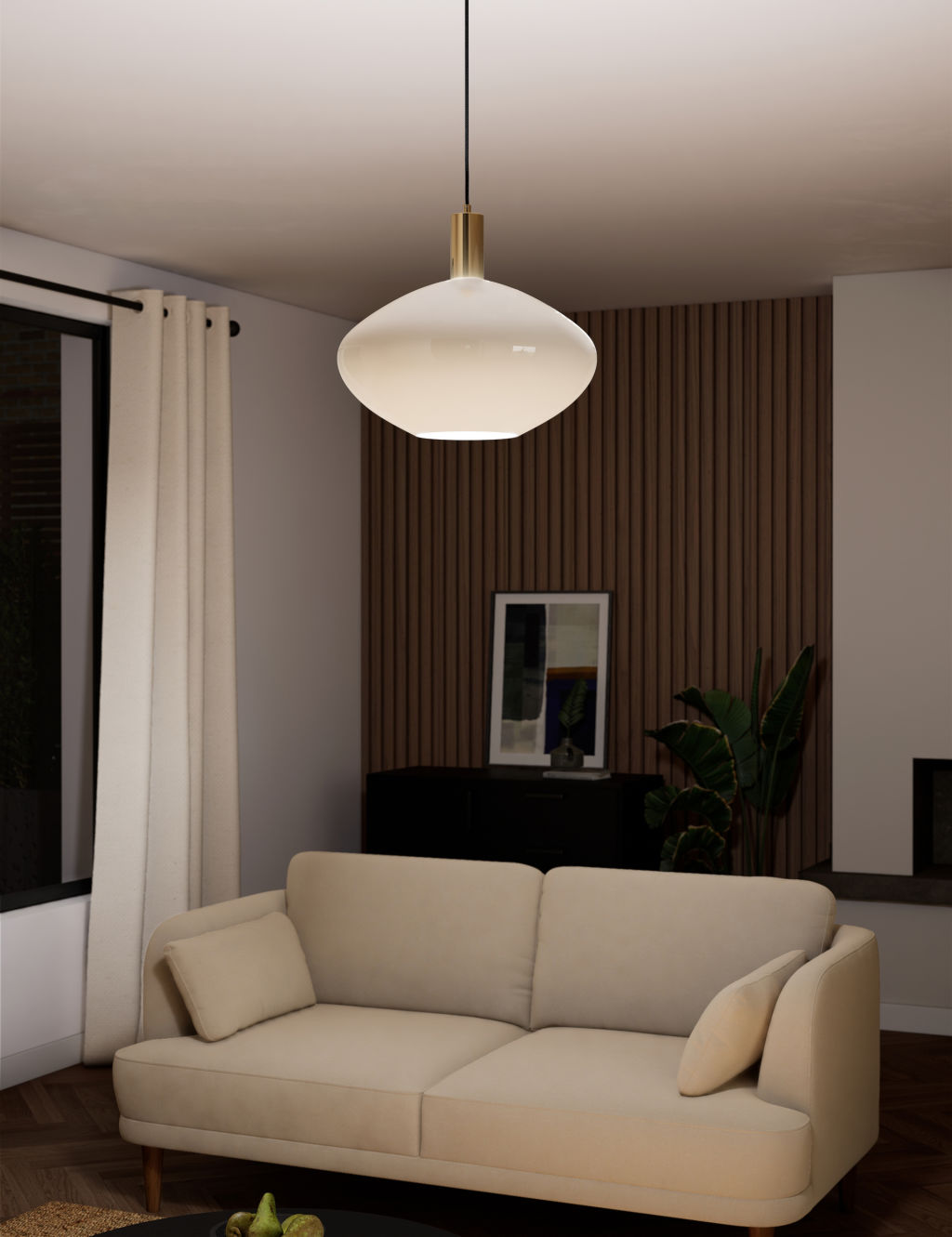 Pebble Glass Pendant Light