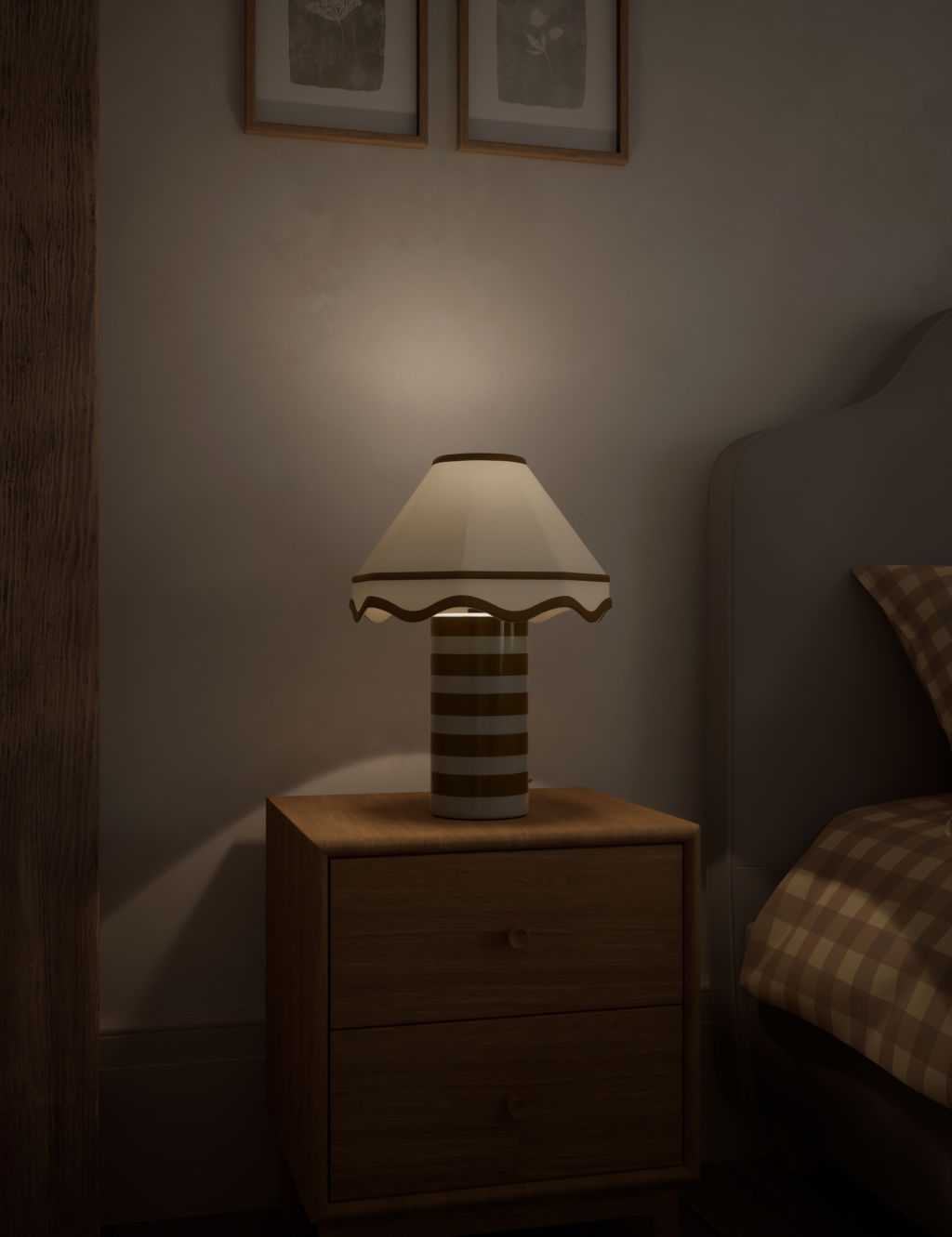 Hattie Striped Table Lamp