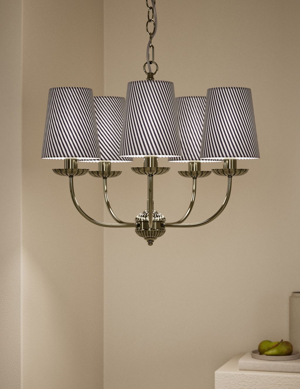 Heritage Striped Chandelier