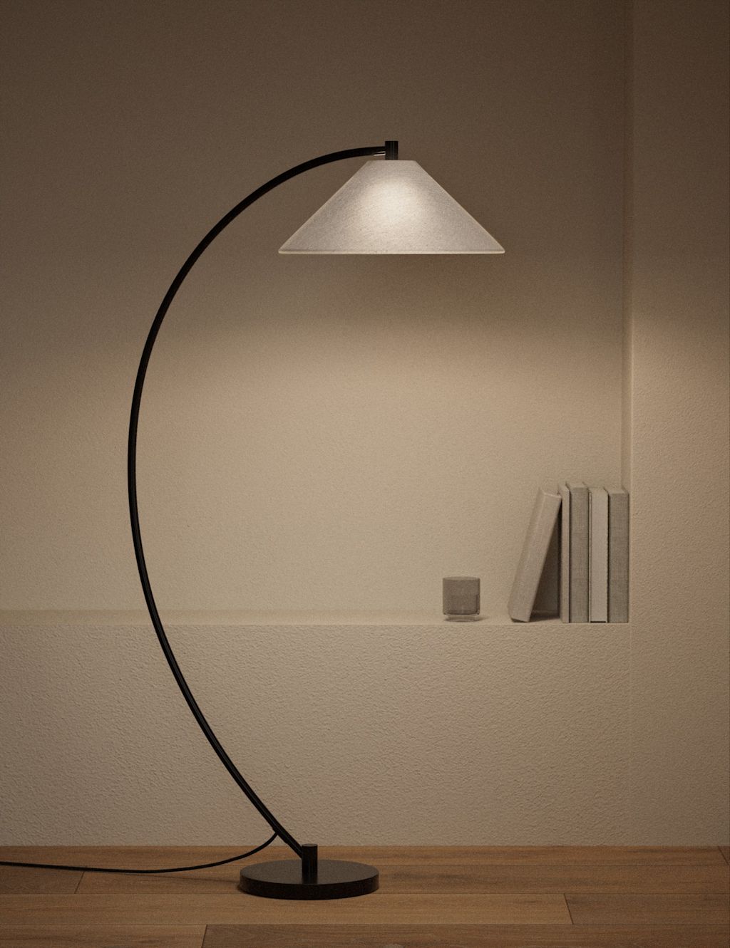 Andie Curved Floor Lamp