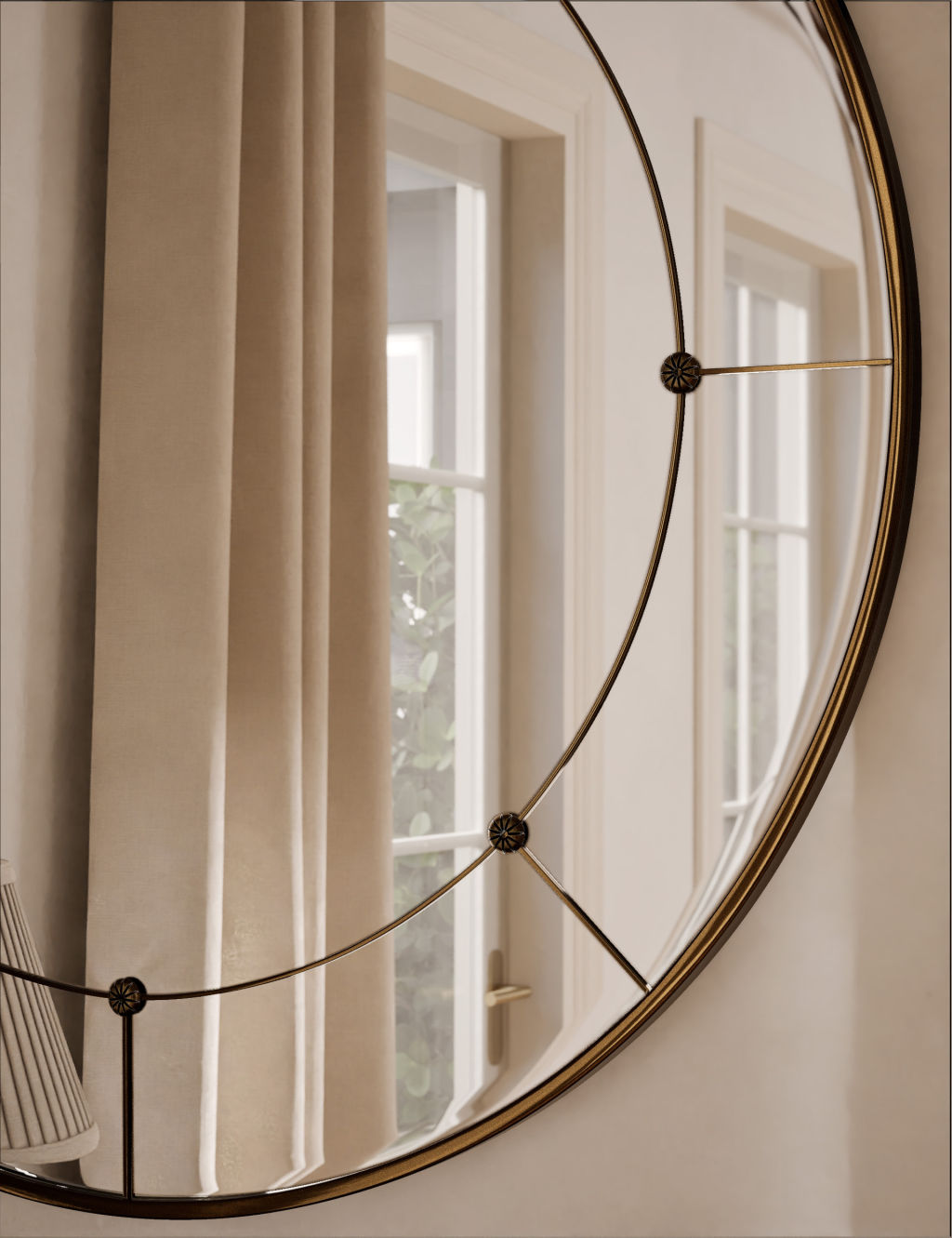 Eliza Round Hanging Mirror 2 of 5