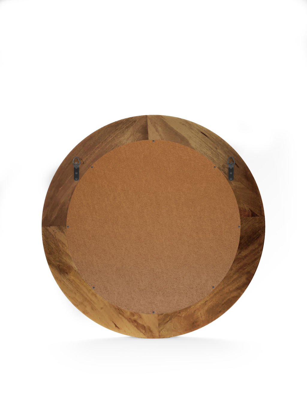 Fredrick Wooden Frame Round Wall Mirror 4 of 5