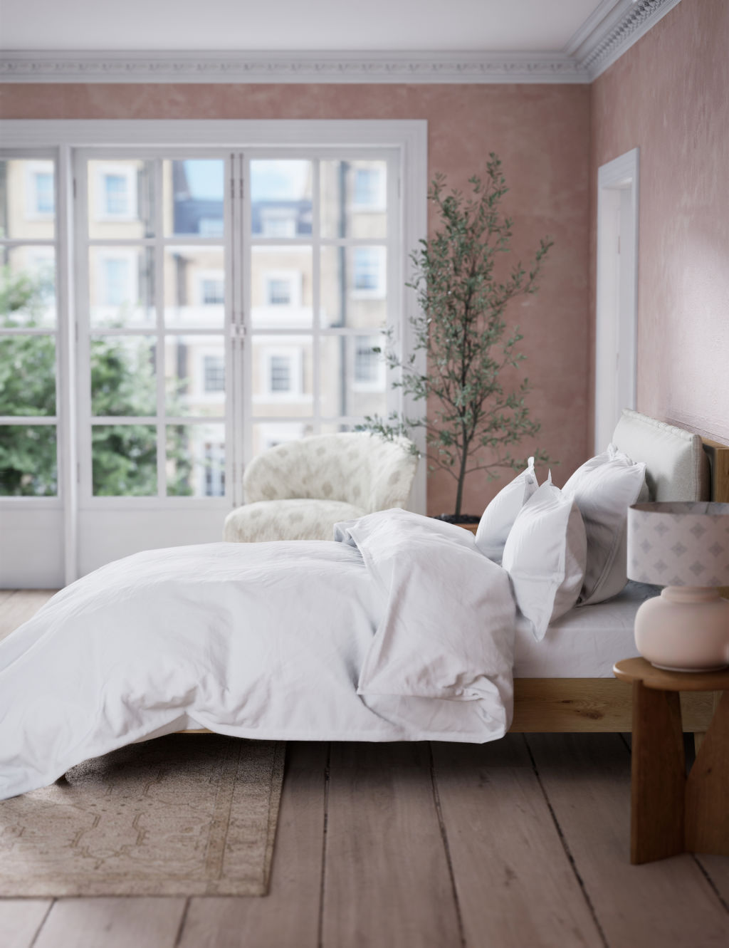 Washed Cotton Extra Deep Fitted Sheet