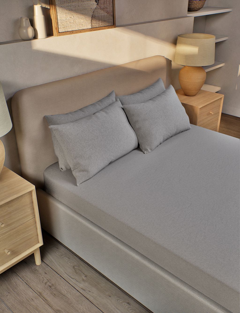 Pure Brushed Cotton Fitted Sheet