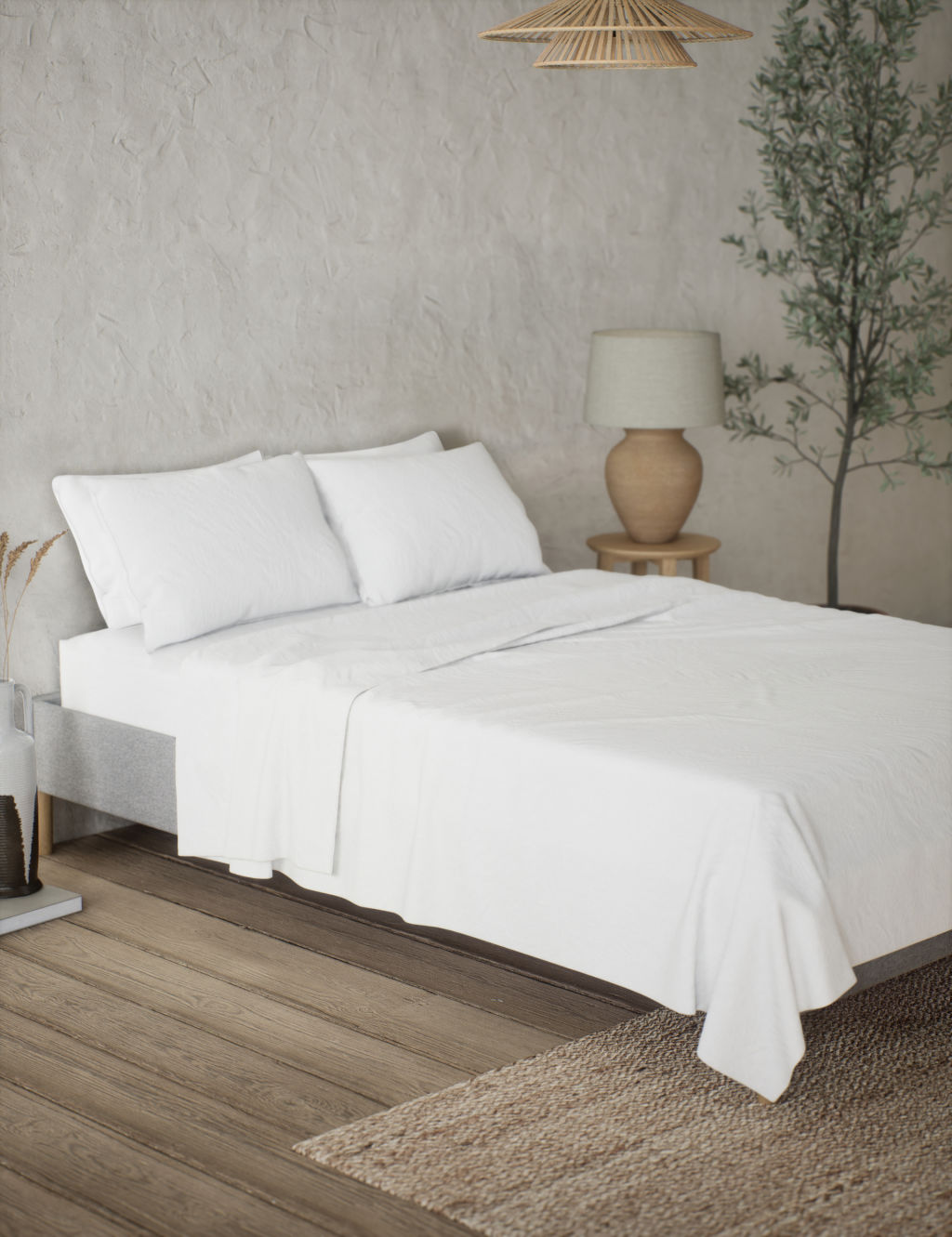 Pure Linen Flat Sheet M&S Collection M&S