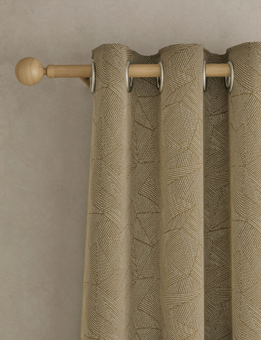 Cotton Rich Triangle Jacquard Eyelet Curtains