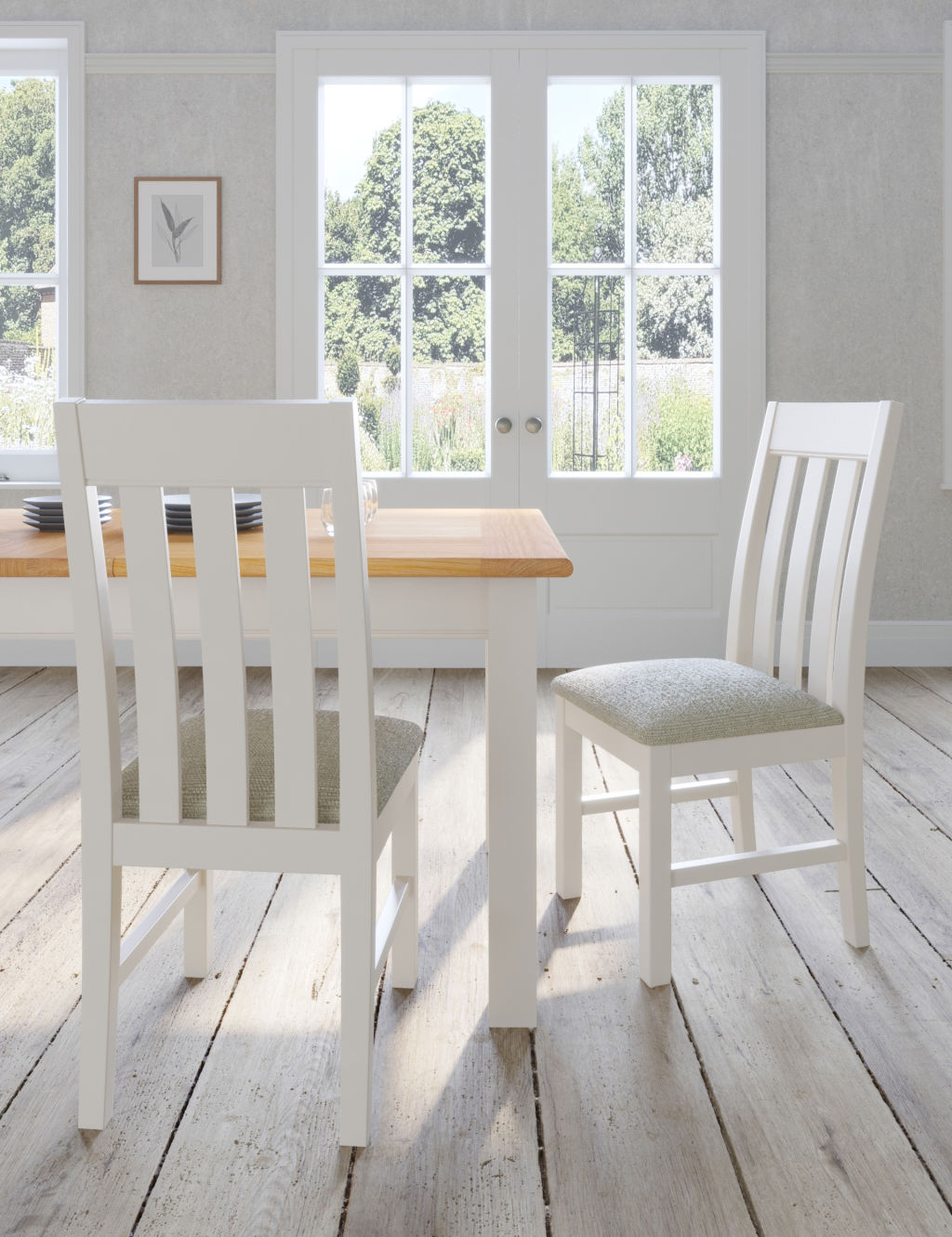 Set of 2 Padstow Padded Dining Chairs 3 of 8