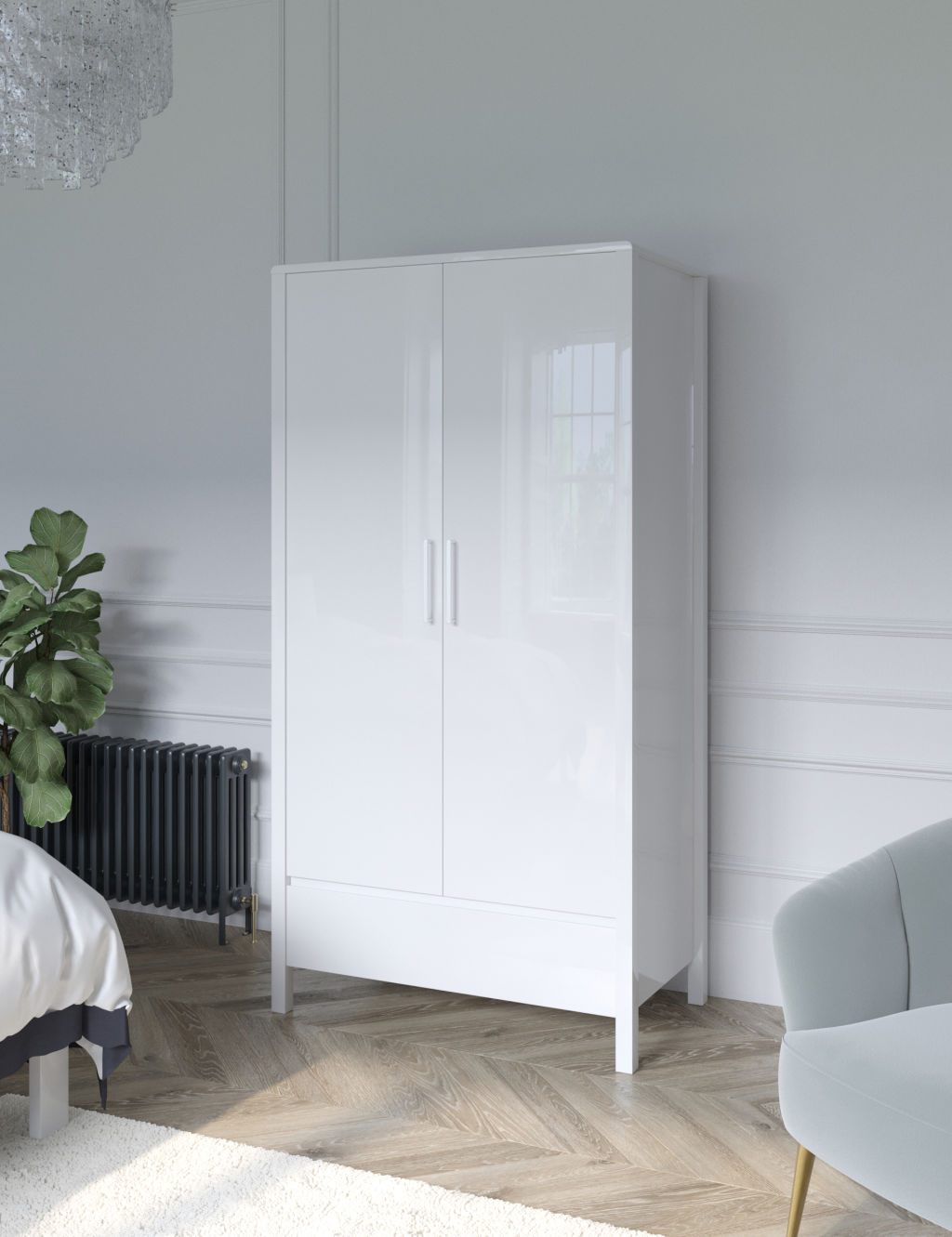 Loxton Gloss Double Wardrobe 3 of 8