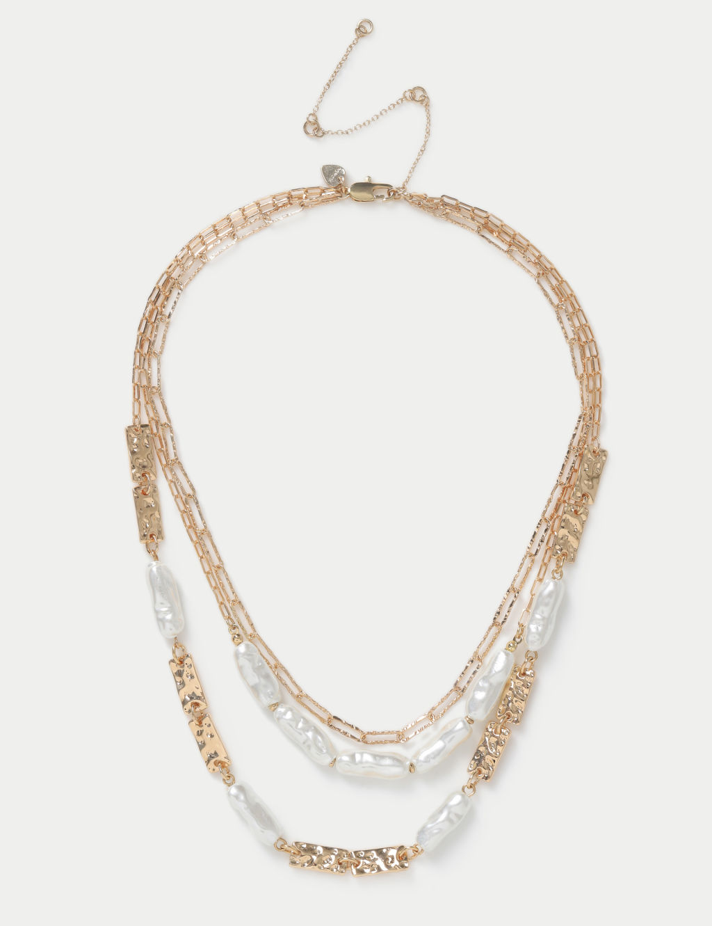 Pearl Multi Row Necklace