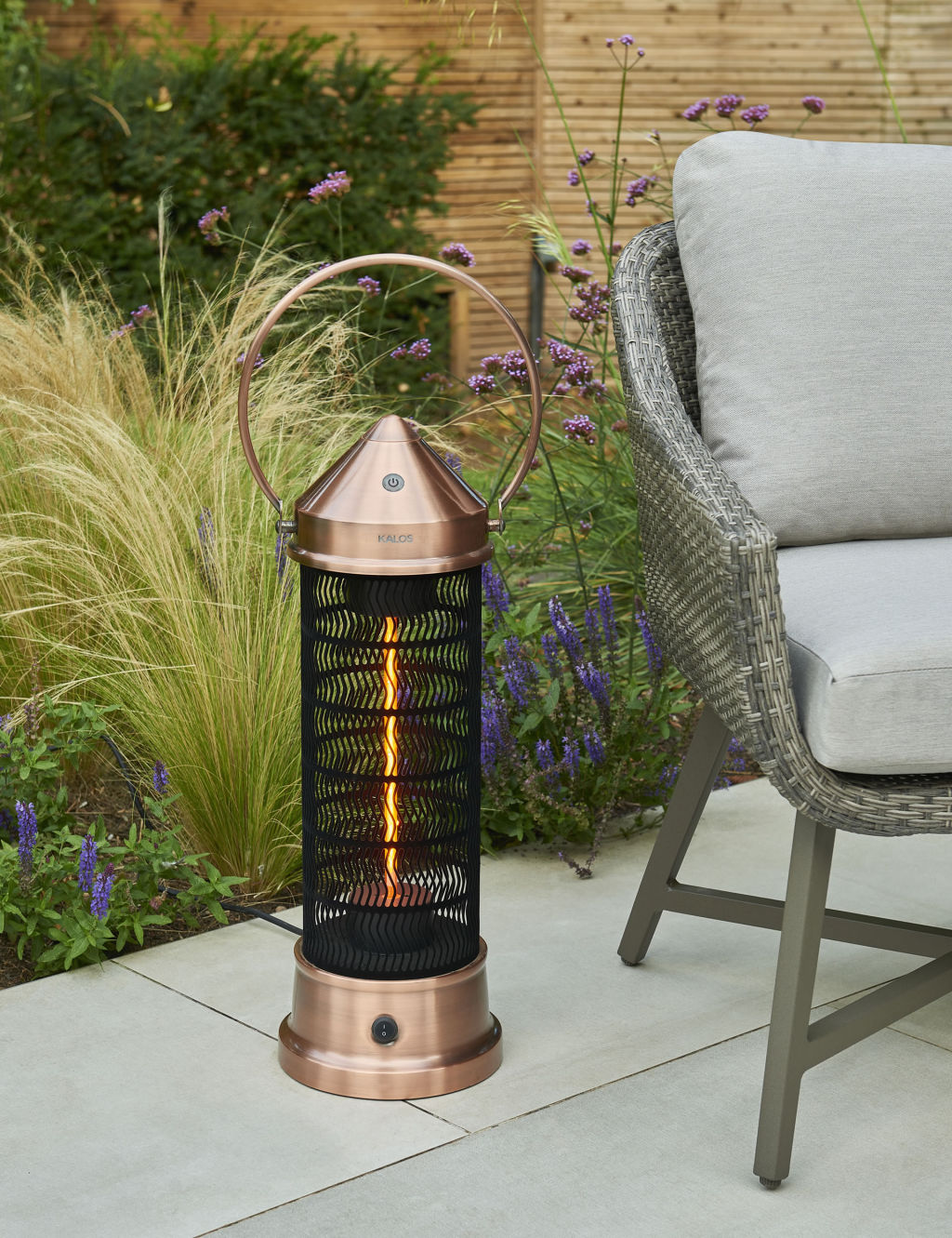 Small Electric Copper Heater Lantern