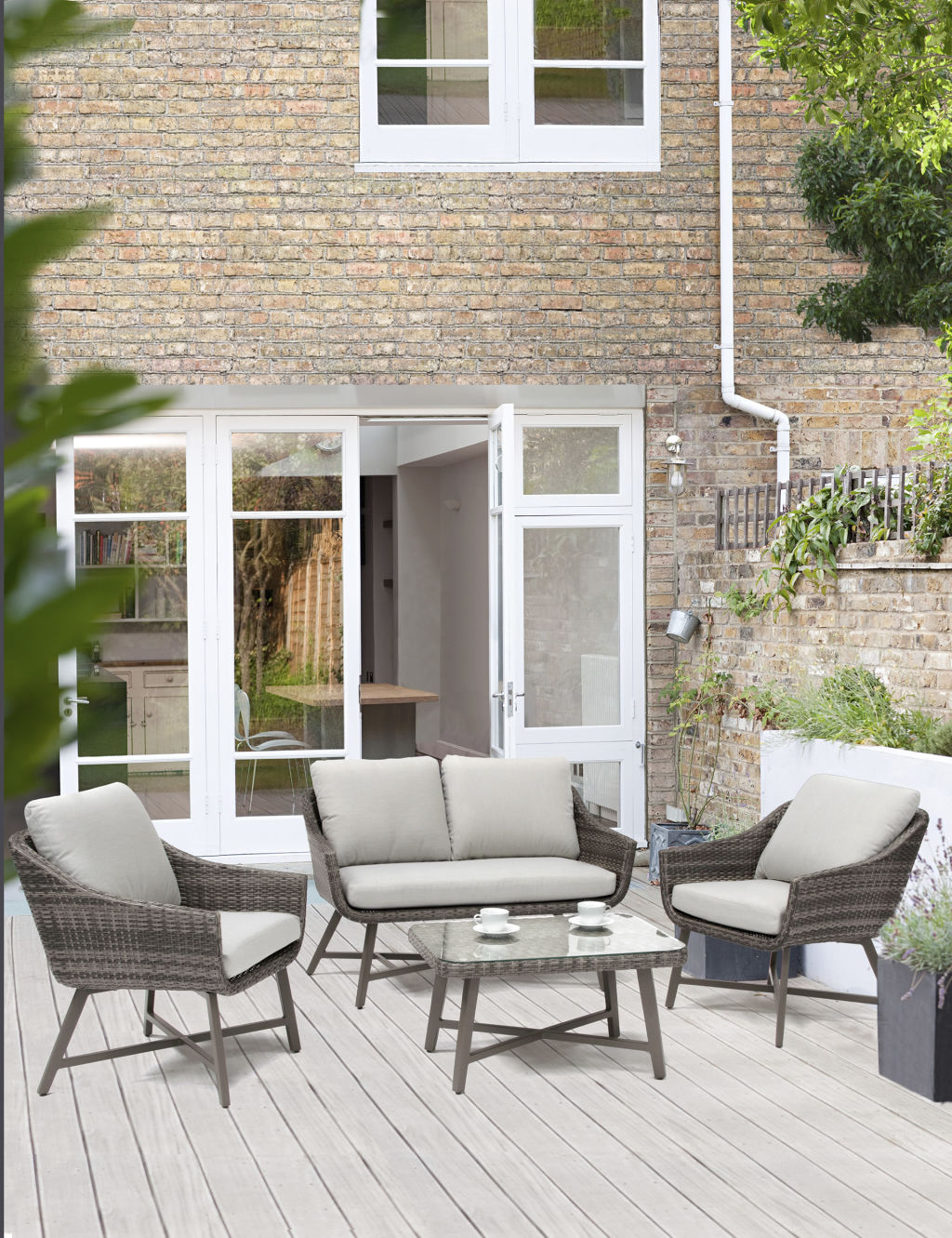 Lamode 4 Seater Garden Sofa & Chairs Set