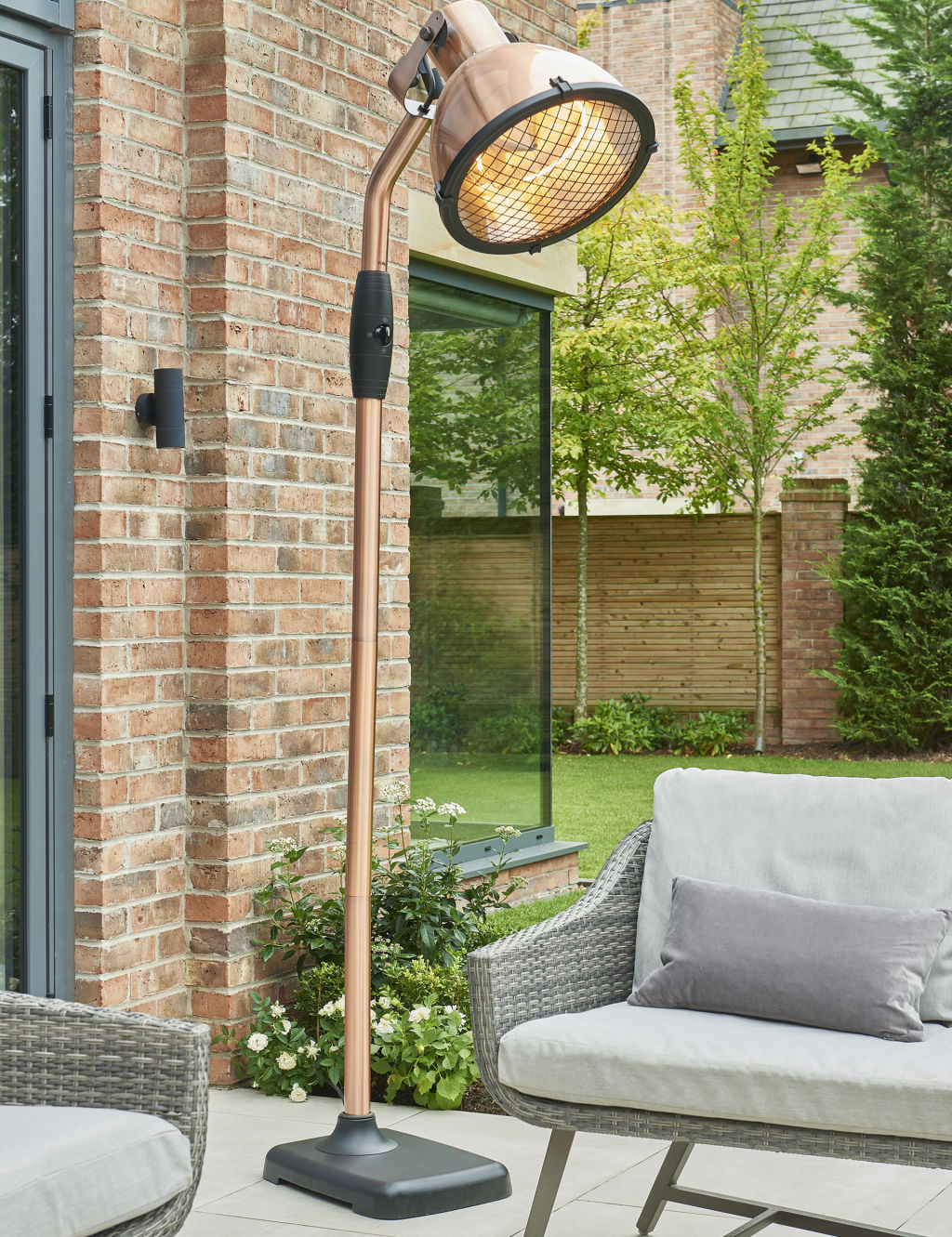 Copper Floor Standing Patio Heater