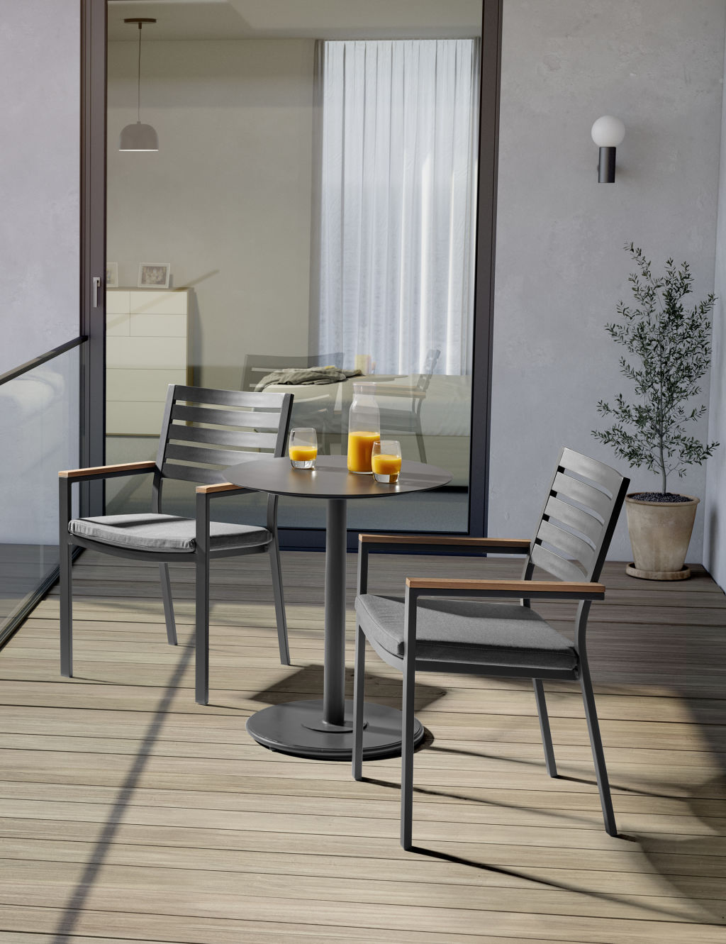 Elba Bistro Table and 2 Chairs