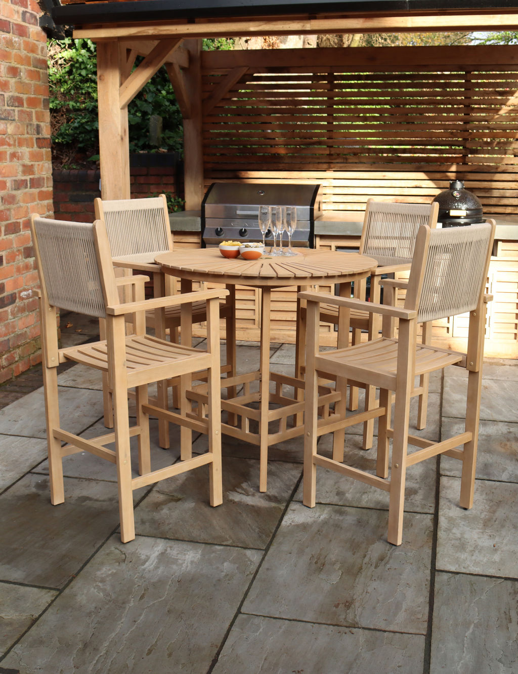 Roma 4 Seater Garden Table and Chairs | Royalcraft | M&S