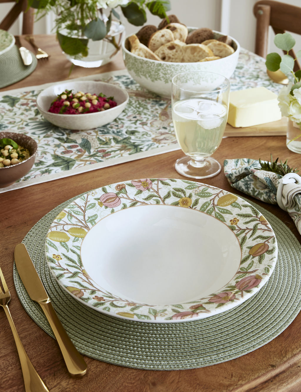 Set of 4 Patterned Pasta Bowls