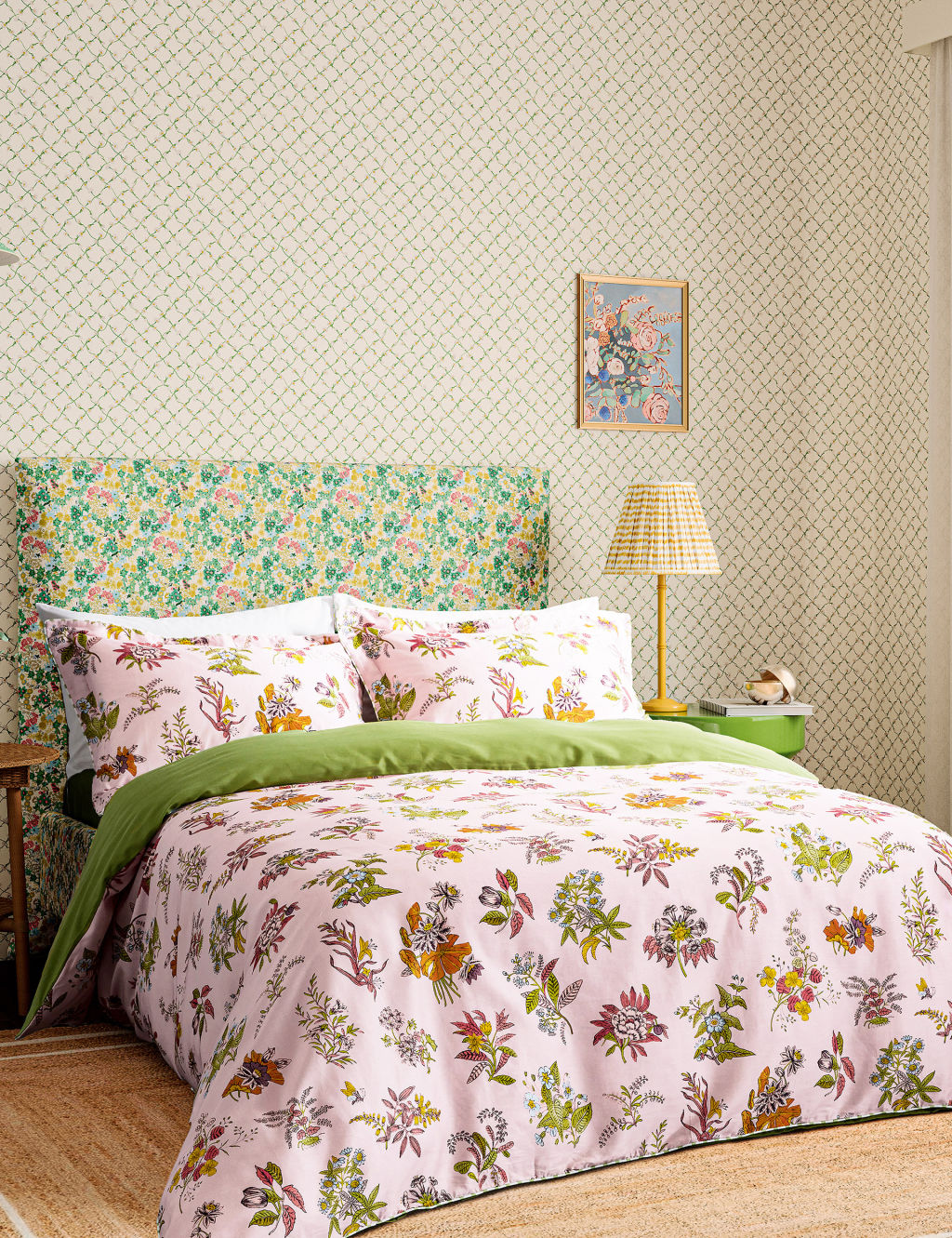Pure Cotton Sateen Woodland Floral Bedding Set Harlequin M&S