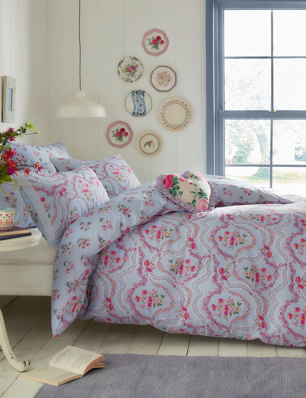 Pure Cotton Affinity Floral Bedding Set Cath Kidston M&S