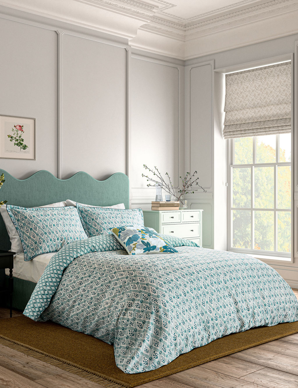 Pure Cotton St Johns Trellis Bedding Set