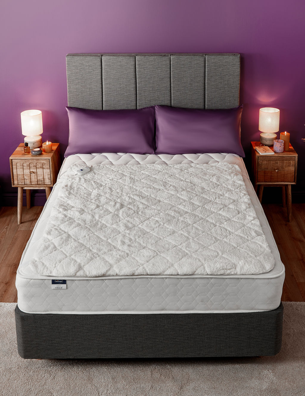 Comfort Control Teddy Fleece Heated Blanket