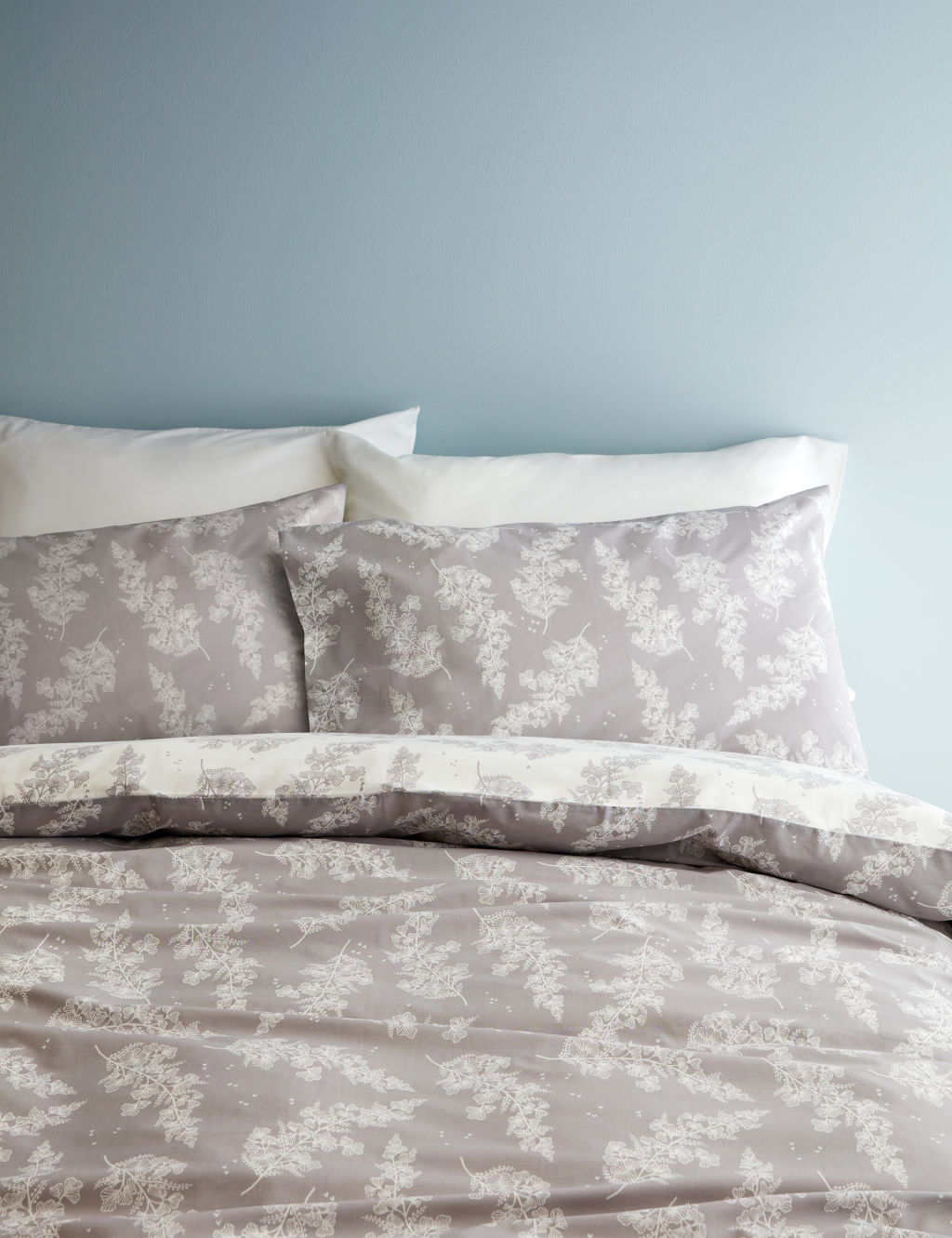 Cotton Blend Fern Bedding Set 3 of 6