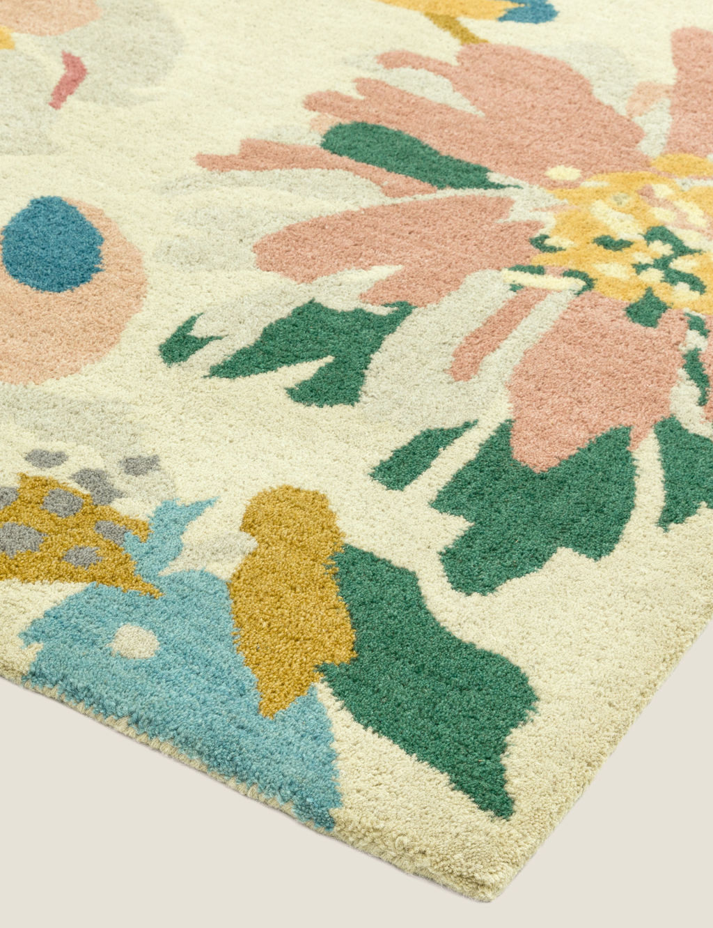Reef Pure Wool Floral Rug Asiatic M&S