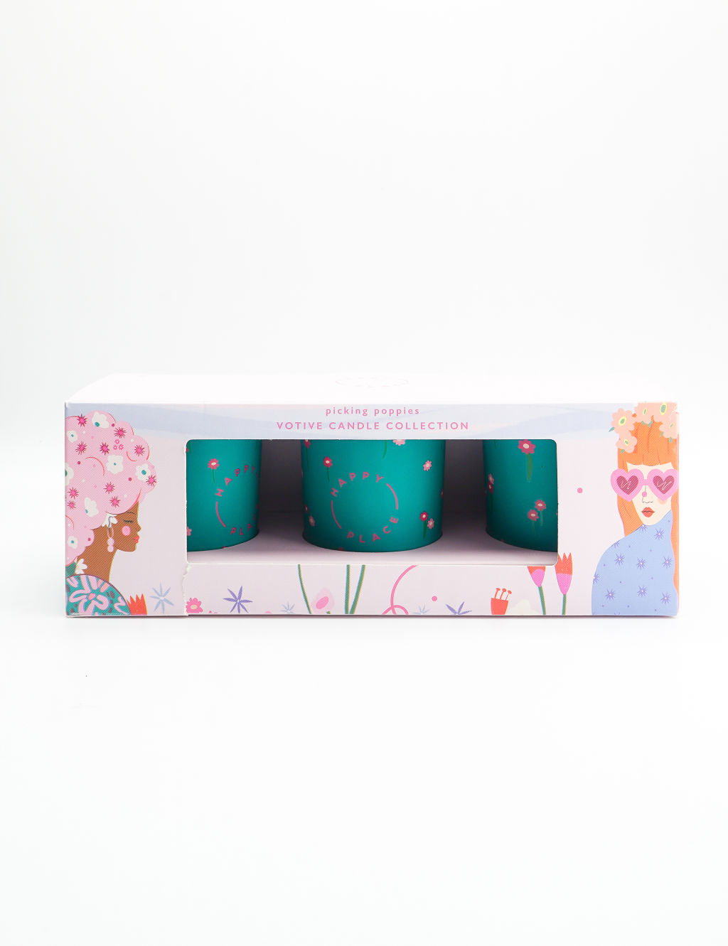 Picking Poppies Votive Gift Set
