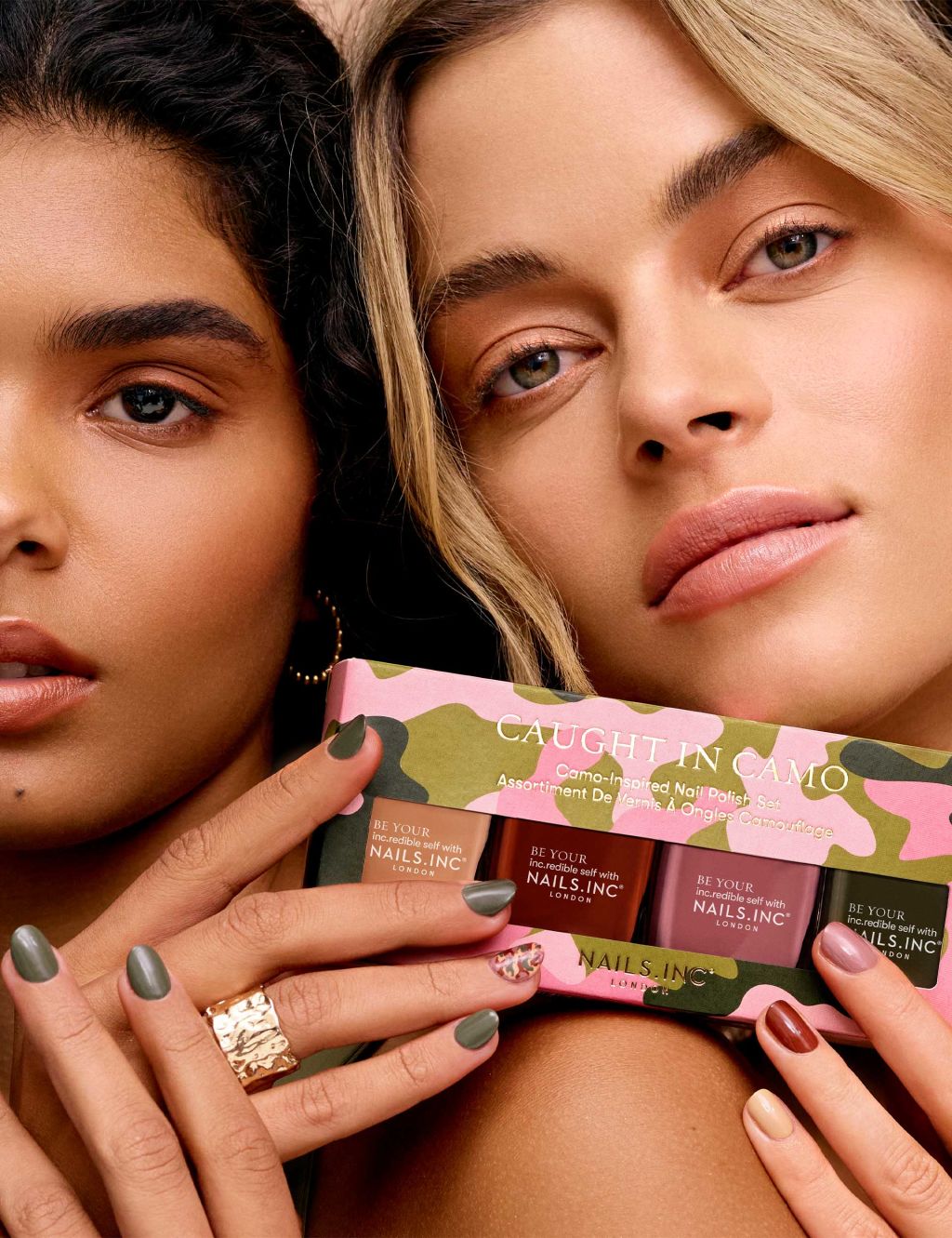 Caught In Camo Nail Polish Set Nails Inc. M&S