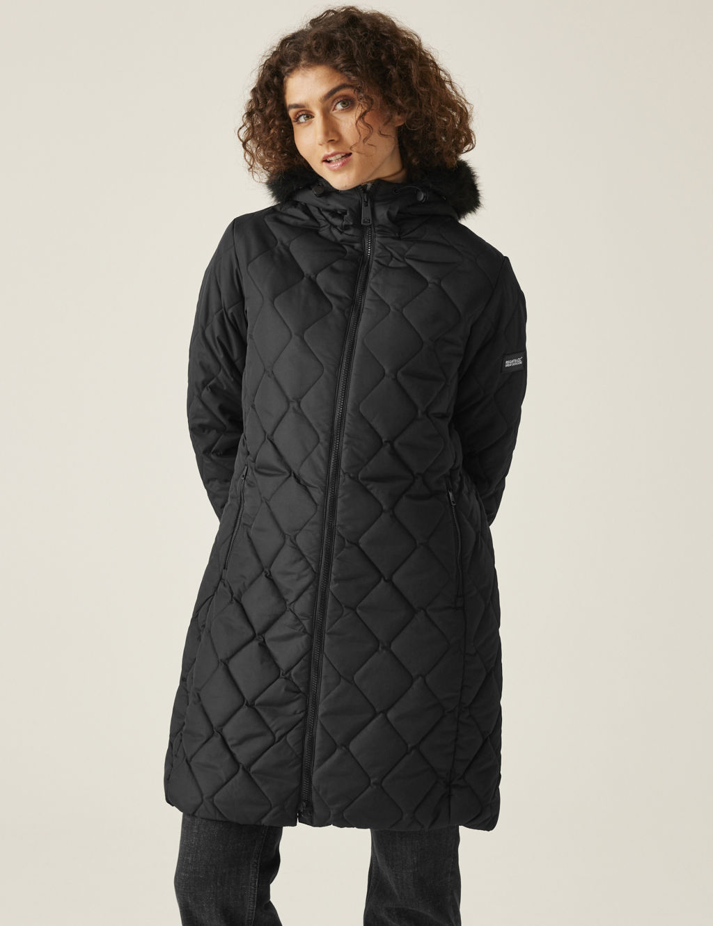 Fritha III Hooded Padded Longline Coat