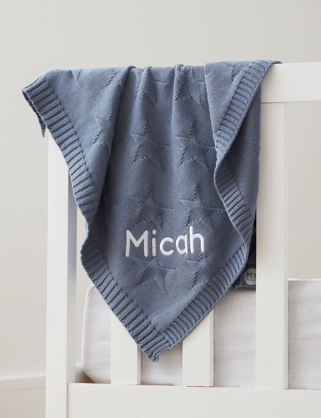Personalised Star Jaquard Blanket