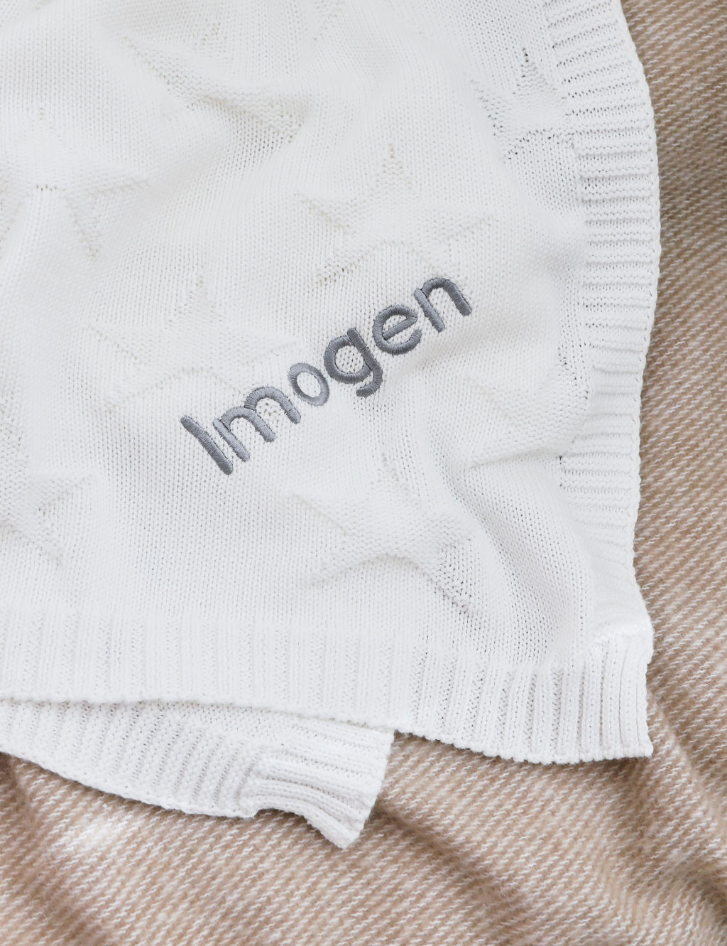 Personalised Star Jaquard Blanket