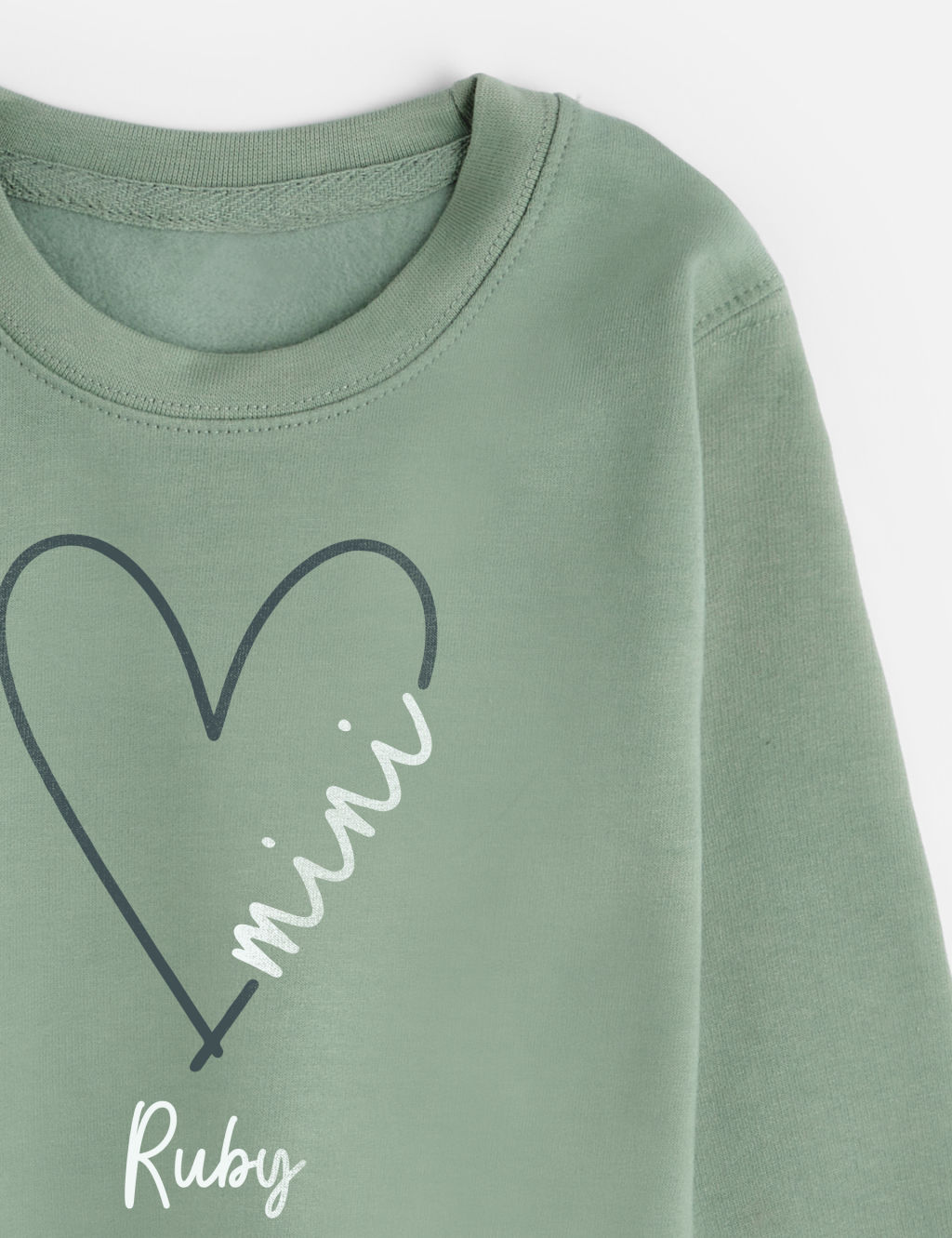 Personalised Kids Heart Mini Sweatshirt (1-11 Yrs) 1 of 3