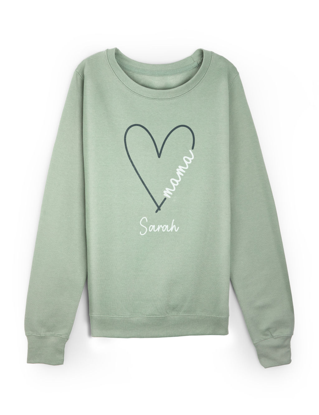 Personalised Ladies Mama Heart Sweatshirt 3 of 3