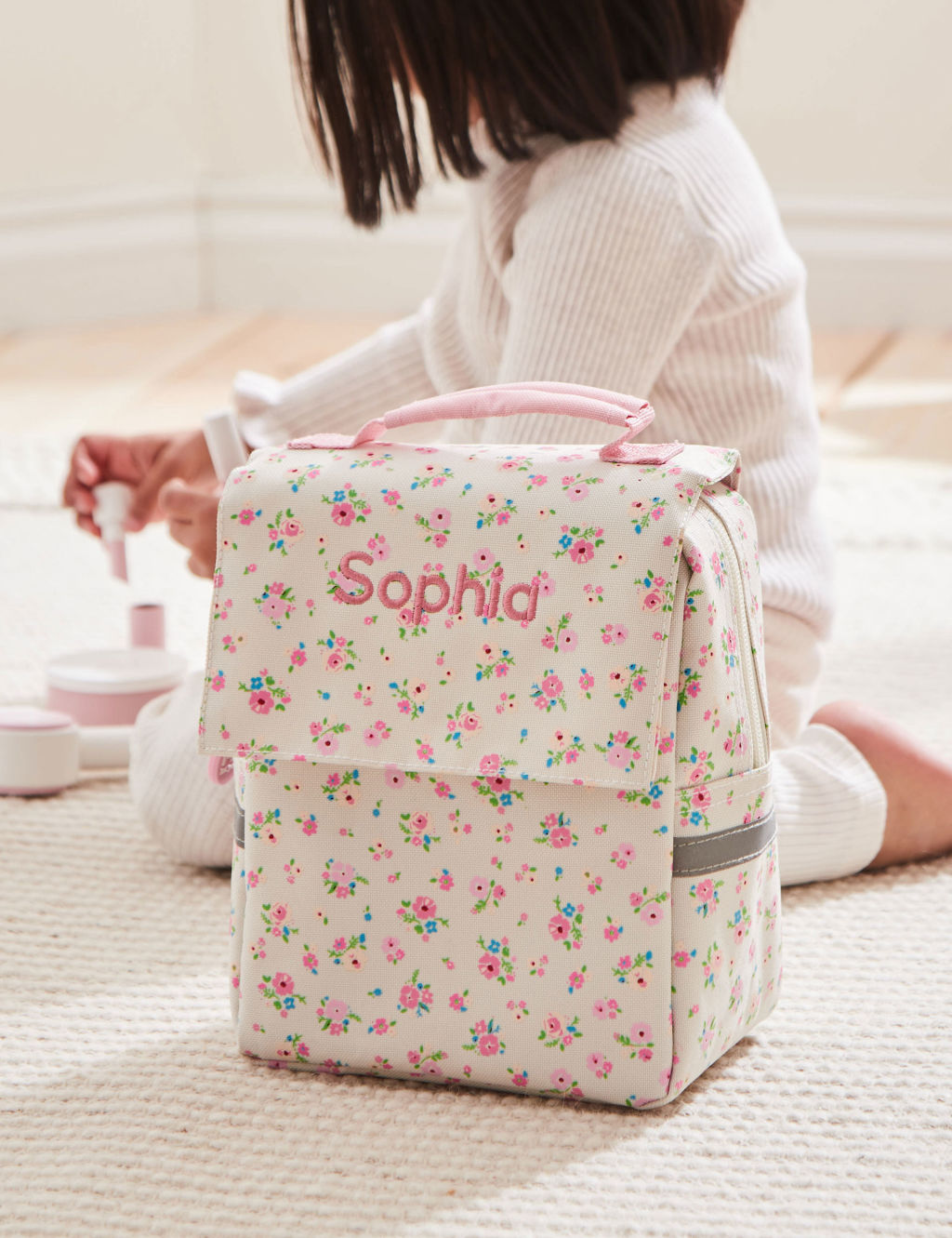 Personalised Ditsy Print Lunch Bag