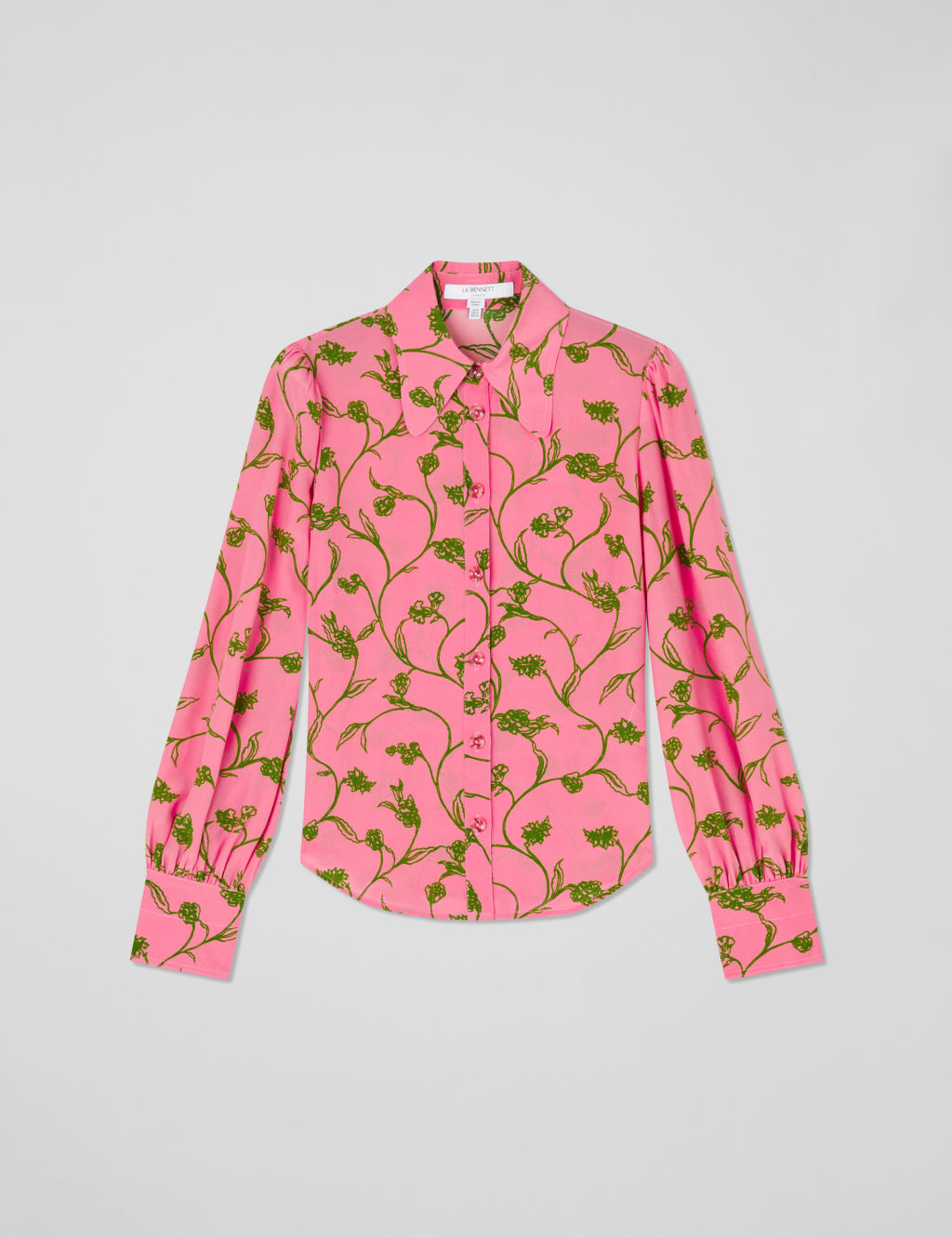 Pure Silk Floral Blouse