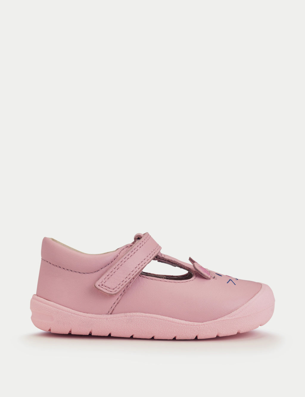 Kids' Leather Animal Face Riptape Shoes (4 Small - 6½ Small)