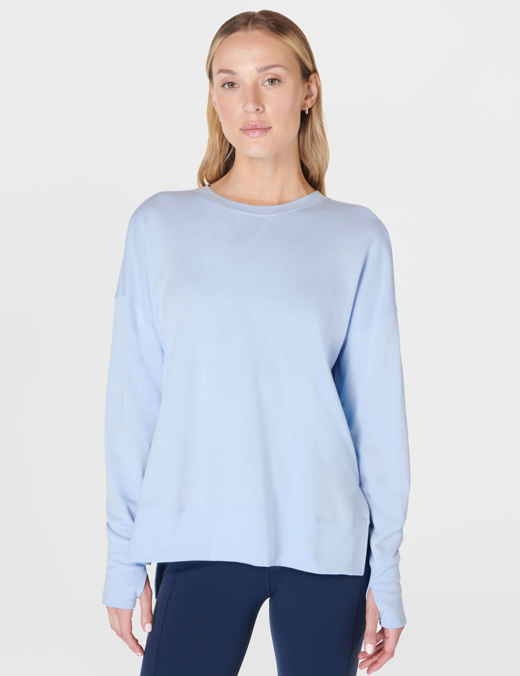 After Class Cotton Blend Longline Sweatshirt