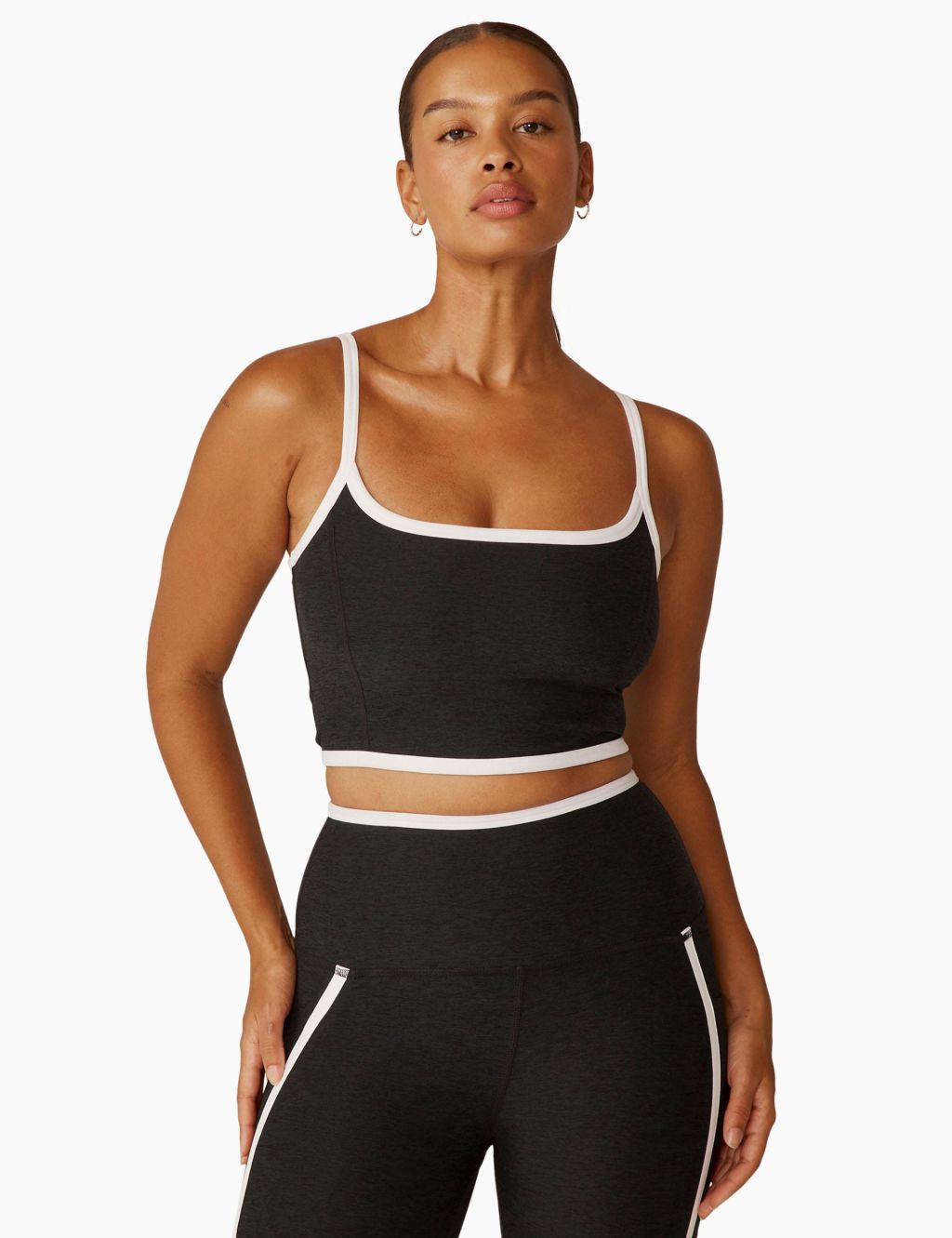 New Moves Square Neck Strappy Yoga Vest Top